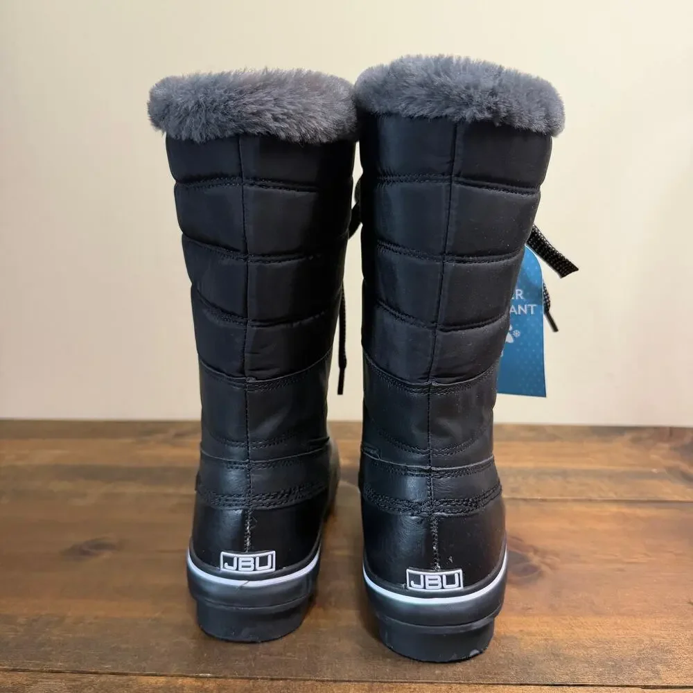 JBU Jambu Women's 8.5 Siberia Black Water Resistant Faux Fur Winter & Snow Boots